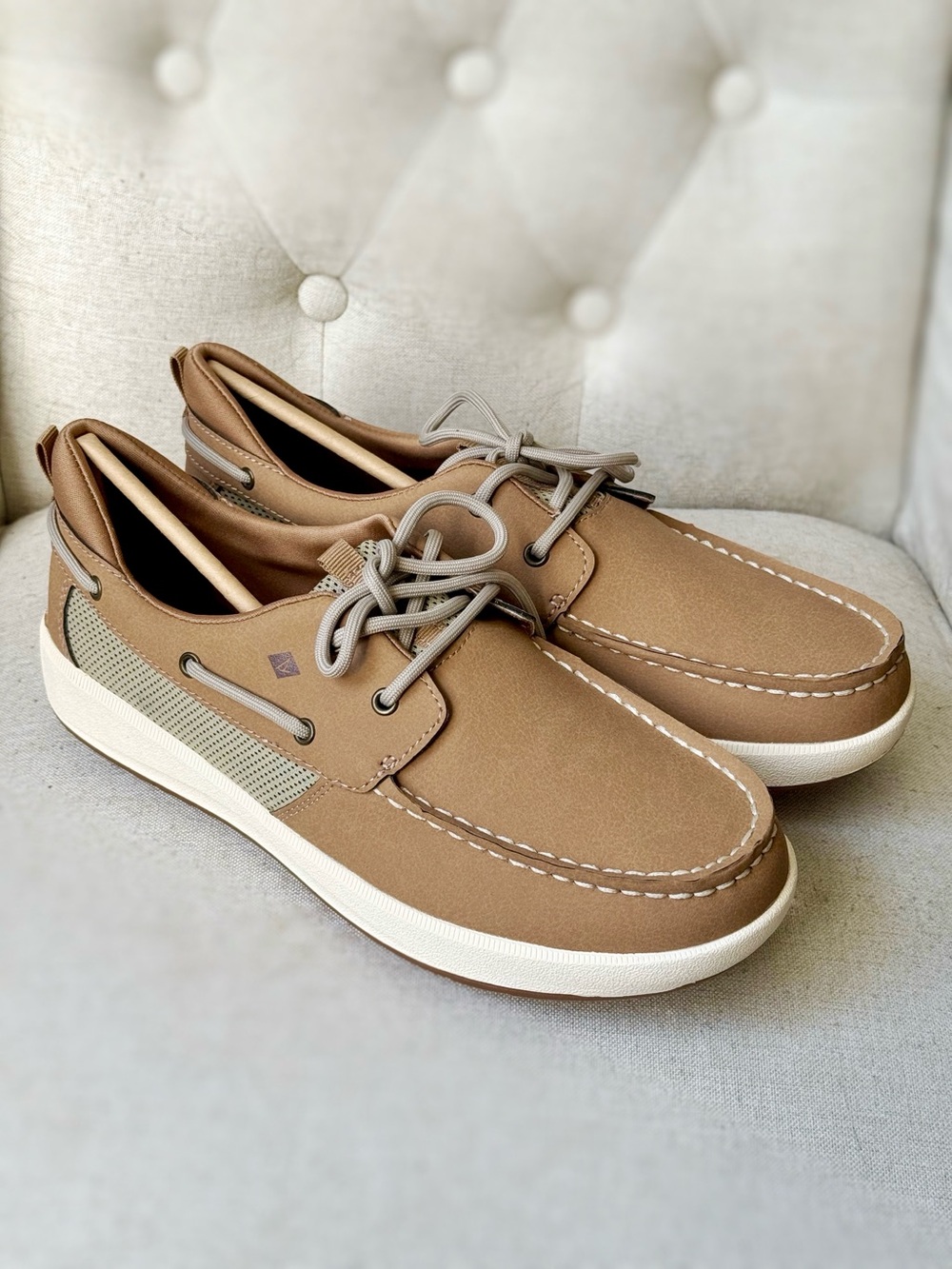 Sperry Casual Boat Shoes in Tan - Lace-Up Comfort
